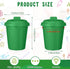 24 Zubebe Pcs Green Mini Trash Can Mini Toy Garbage Can Small Desktop Storage Bin with Lids for Trash Party Favor