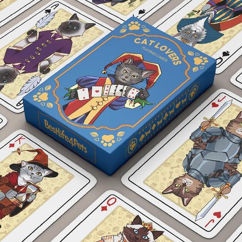 54 Cat Playing Cards Themed Deck for Adults - Collectible Card Games for Teens, Women and Men - Card Games For Adults
