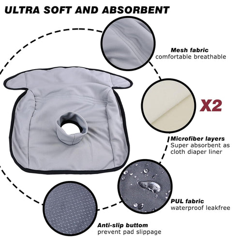 (1 Pack)) Piddle Pads, Multi-use and Leak Free Lines for Baby Stroller, High Chair & Car Seat, Waterproof Toilet