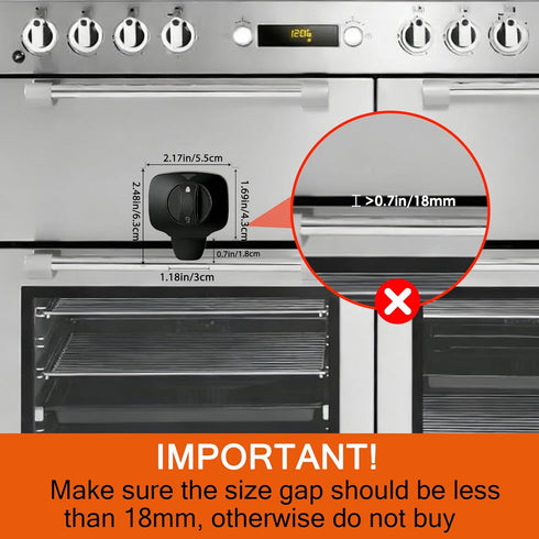 ZENTIVOR 2-Pack Oven Lock Child Safety - Oven Baby Proofing Door Lock with Heat-Resistant Adhesive, No Drill - Safety
