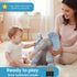 0 Dimple Kyle Elephant Stuffed Animal Toy - Animated Plush Blue Singing Elephant, Interactive Musical Peek-a-Boo