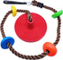 Tree Climbing Rope and Kids Disc Swing Seat Set for Outdoor Backyard Playground Accessories