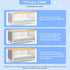 cribflex Crib Rail Covers for Teething Furniture Edge Protector for Baby - Plastic Crib Protector from Chewing - CPC