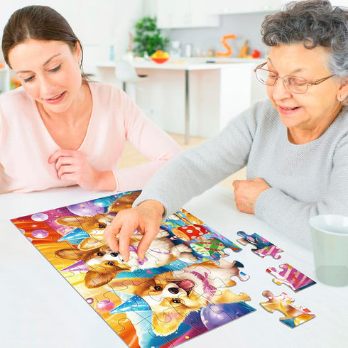 6 Packs 36 3 Pieces Large Puzzles for Seniors,Dementia Puzzles for Elderly Adults,Jigsaw Puzzles for Adults Seniors