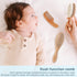 Set Set DEBETOOL Baby Hair Brush and Comb for Newborns & Toddlers - Wooden Baby Brush With Soft Goat Bristle