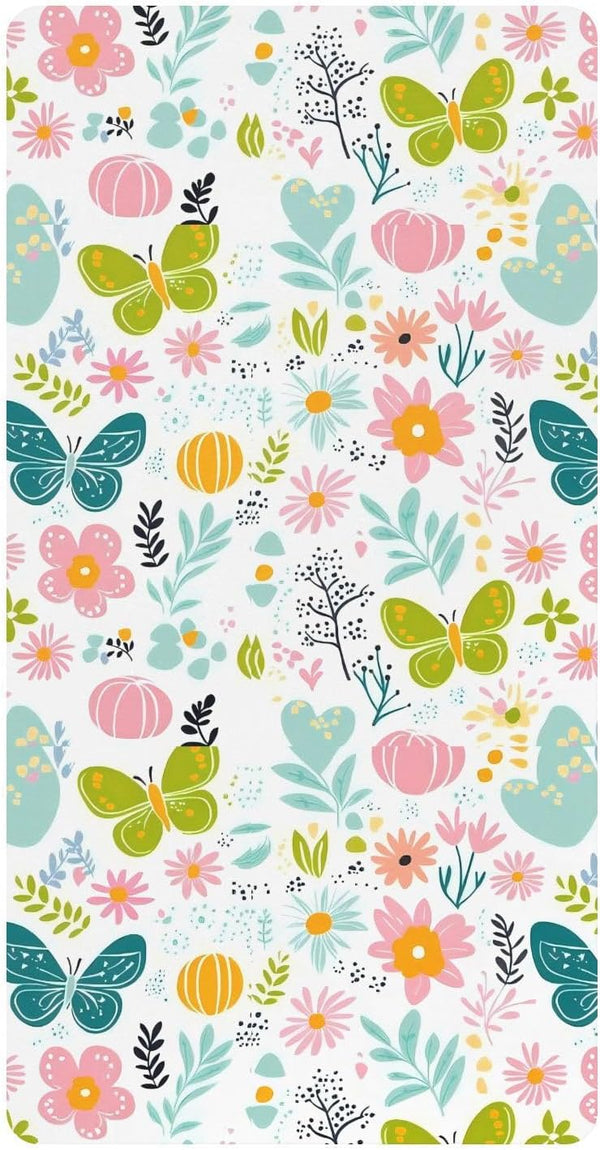 miaozhen Cotton Baby Crib Sheets for Boys Girls Soft Comfy Little Fresh Safaris