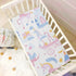 Gravopti 39X27 Inch Little Princess with Castle Crib Sheets for Girls and Boys, Soft Breathable Cotton Crib Sheets