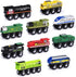 SainSmart Jr. Wooden Train Set Accessories, Magnetic Toy Car Set (10 PCS),