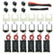EUDAX 6 Set Small DC Motor Mini Electric Hobby Motors - 1.5V-3V 24000RPM with Battery Holder Case & 12Pcs Wire