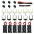 EUDAX 6 Set Small DC Motor Mini Electric Hobby Motors - 1.5V-3V 24000RPM with Battery Holder Case & 12Pcs Wire