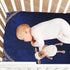 KJIZMO (1) 27 39 inches Deep Blue Velvet Fitted Crib Sheets Soft Crib Sheet Fits Standard Crib & Toddler Bed Mattress