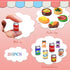 80 Pieces Mini Food Drinks Bottle Toys for Dollhouse Kitchen Accessories Mini Play Resin Food Toys