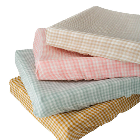 TISU Muslin Changing Pad Cover for Baby Girls Boys, Premium Soft Breathable