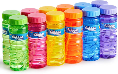 JOYIN 36 Pcs Bubble Bottles with Wand Assortment - 4oz Blow Bubbles Solution, Party Favor Set