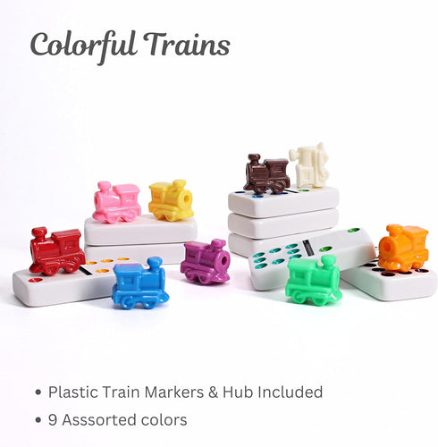 Set Premium Double Twelve Mexican Train Dominoes
