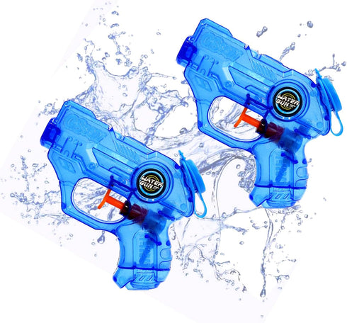 Mini Water Guns for Kids - 2 Pack Small Squirt Guns for Boys Girls Summer Party Favors