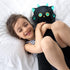 Long Cat Kawaii Body Pillow, 20” Cute Black Cat Plush Toy, Big Eyes Kitten Throw Pillow Gift