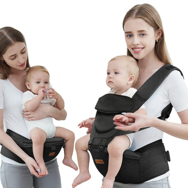 Acumas Baby Carrier with Hip Seat, Baby Carrier Newborn to Toddler up to