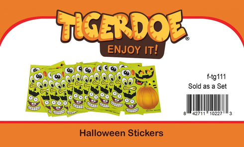 Halloween Stickers - 72 Sheets Kids Jack O' Lantern Pumpkin Stickers by Tigerdoe - Create a Pumpkin for Kids