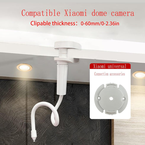 NVRTTRR 19.6 (19.6in +3 Baby Monitor Holder, for Xiaomi, TP-Link Camera Bracket, in Long Flexible Arm with Strong Clamp