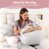 Cozy Zomee Comfort Pregnancy Pillow - J Shaped Maternity Pillow for Side Sleeping & Nursing Support for Neck,Head, Back