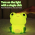 Frog Night Light - Touch Control Portable and Rechargeable Bedside Lamp for Nursery, Gifts for Boys Girls