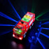 Zetz Brands Fire Truck Toy for Kids, 4D LED Lights, Bump & Go Fire Engine with Siren Sound, Ideal Birthday Gift