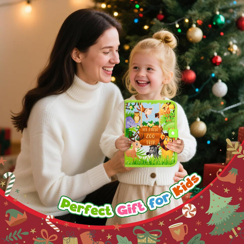 1-3: 1 2-4 Busy Book for Toddlers Busy Board for Year Old Montessori Toys, Quiet Books Toddler Activity Board