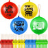 32 Pcs Video Game Punch Balloons - Pixelated Punch Balls for Birthday Party Favors, Blue, Red, Yellow, Green