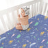 4 Pack 28x52 Little Grape Land Crib Sheets Baby Toddler Sheets Fitted for Boys Girls, Standard Size Crib Mattress