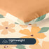 Set 4 Set Wake In Cloud - Toddler Bedding for Girls, Colorful Floral Flowers Leaves, Pieces Soft Crib Bed Including