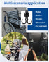 OXDFK 4 360 PCS Walker Hook Hanging with Dual Hook, Rotation Multipurpose Stroller Hooks for Hanging Diaper Bags, Baby