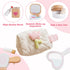 Set 16 3 4 5 6 7 8 Wooden Makeup Toy for Toddlers, Pieces Pretend Play Beauty Salon Kit with Styling Tools, Cosmetics