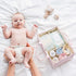 Shinylin Diaper Caddy Organizer with Pink Bow Portable Nursery Storage Basket with Handles and Removable Dividers Cute
