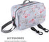 Baby Stroller Organizer Bag with Insulated Pocket, Universal Fit for Diapers, Wipes & Toys, Floral Design