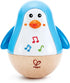 Hape Penguin Musical Wobbler, Colorful Wobbling Melody Toy for Kids 6 Months+, Blue