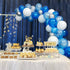 16ft Blue White and Silver Balloon Garland Arch Kit - 117 Balloons for Birthdays, Weddings, Baby Showers