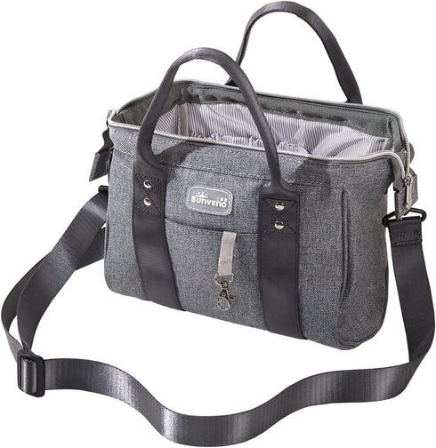 SUNVENO Small Baby Diaper Bag, Travel Tote Essentials Mini Tote Handbag Capacity