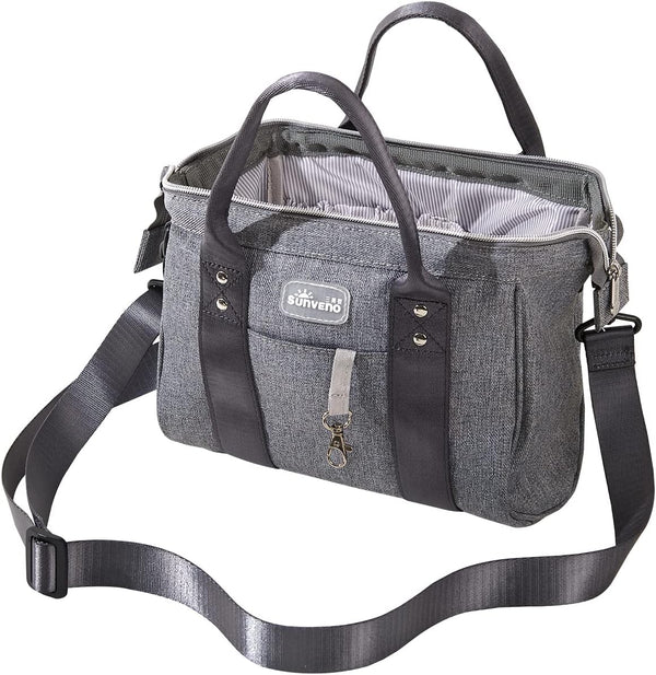 SUNVENO Small Baby Diaper Bag, Travel Tote Essentials Mini Tote Handbag Capacity