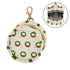 Christmas Decoration Round Pacifier Storage Case with Zipper, Portable Pacifier Case for Travel, Diaper Bag & Purse
