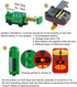 Set, Wooden Train Accessories Battery Operated Locomotive Train, Remote Control Train for Track Powerful Engine Train