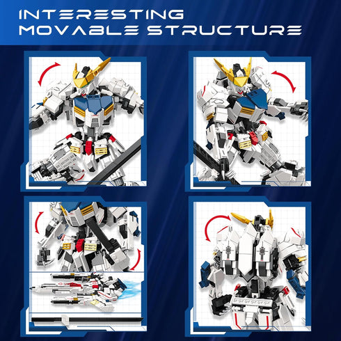 Velance Mech Robot Building Blocks Set - Warrior City Action Mech & Fighter Jet Toy Kit, 952 Pcs for Kids & Adults