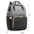 GAIVP Backpack Diaper Bag for Women, Baby Bags for Girls,Diaper Bag with Changing Pad, and Insulated Pockets (Dark Grey