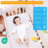 100% 28" 52" 14" Crib Bed Skirt Dust Ruffle Cotton - Natural, Soft, Breathable for Baby's Delicate Skin, Nursery