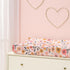Lambs & Ivy Ultra-Soft Pink Floral Changing Pad Cover - Perfect for Nursery