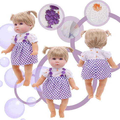 12 Sets Baby Doll Clothes for 12 13 14 Inch Dolls, Alive Doll Clothes Colorful Princess Dress, Romper, Sweater Costume, Cute Alive Doll Accessories Outfits for Christmas Birthday Gift for Little Girls
