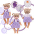 12 Sets Baby Doll Clothes for 12 13 14 Inch Dolls, Alive Doll Clothes Colorful Princess Dress, Romper, Sweater Costume, Cute Alive Doll Accessories Outfits for Christmas Birthday Gift for Little Girls