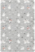 Sheet,52x28IN Pfrewn Christmas Crib Sheets for Boys Girls Cute White Bunnies Snow Fitted Crib Sheet Fits Standard Crib