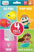 Chuckle & Roar Classic Card Games 4pk, Family Game Night for Ages 4 and Up