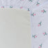 EVERYDAY KIDS 2 Pack Fitted Girls Crib Sheet 28in x 52in - 100% Soft Breathable Microfiber, White and Pink with Flowers